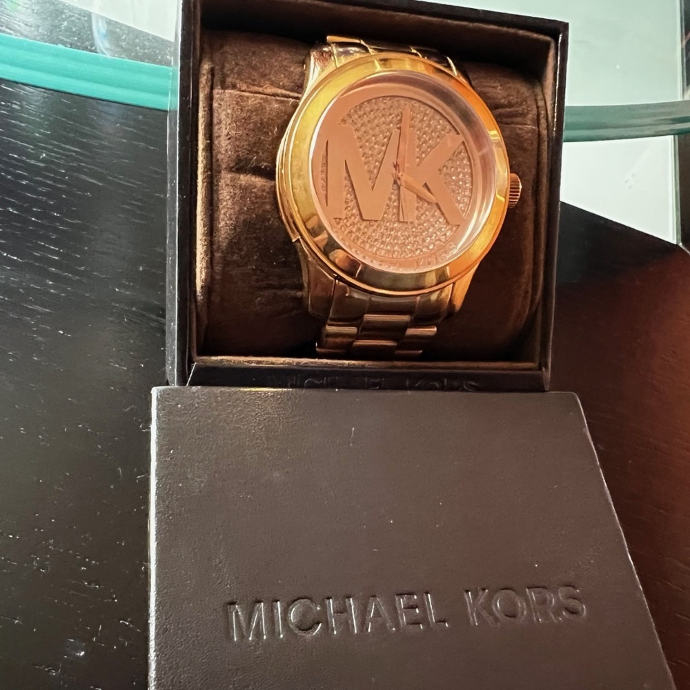 Rose Gold Michael Kors MK Stainless Steel Watch